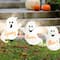 Glitzhome® 15" Halloween Wooden Ghost Yard Stake Set